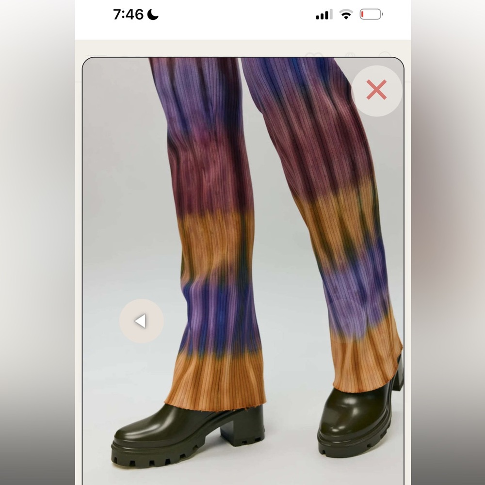 Cotton Citizen Tie-Dye Women's straight leg Pants Small NWT $175 - Picture 3 of 5